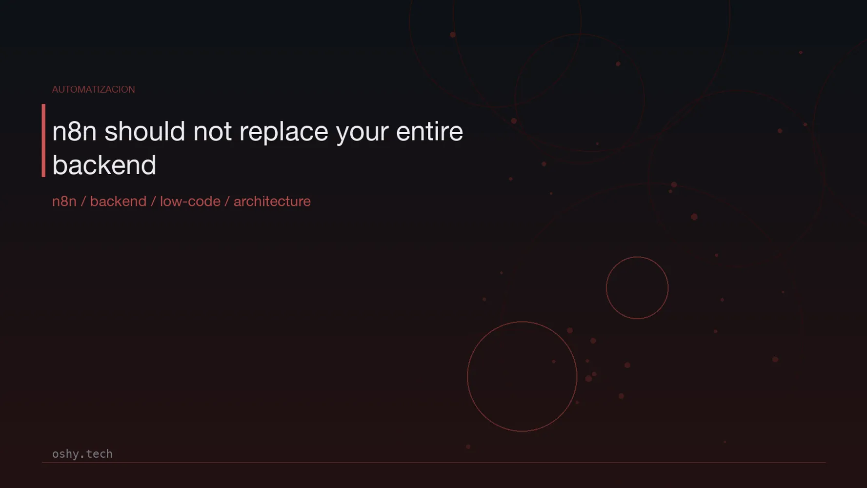 Cover for n8n should not replace your entire backend
