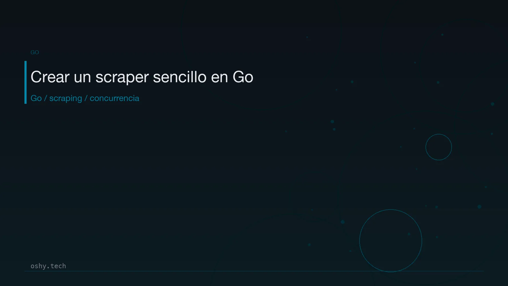 Cover for Crear un scraper sencillo en Go: concurrencia, HTTP y parsing