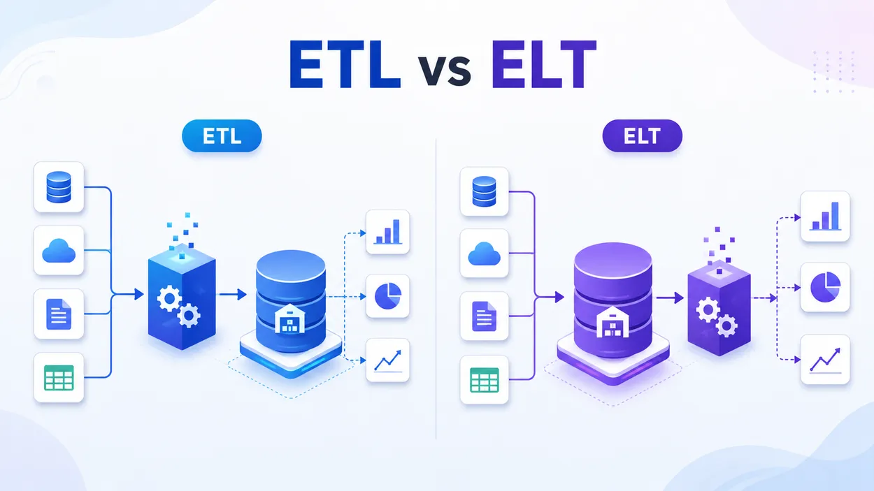 Cover for ETL vs ELT: diferencias, ejemplos y cuándo usar cada enfoque